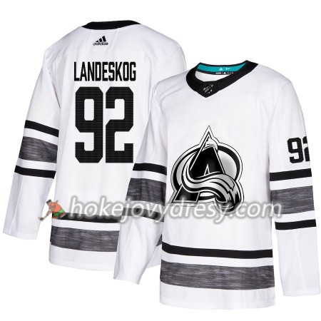 Pánské Hokejový Dres Colorado Avalanche Gabriel Landeskog 92 Bílá 2019 NHL All-Star Adidas Authentic